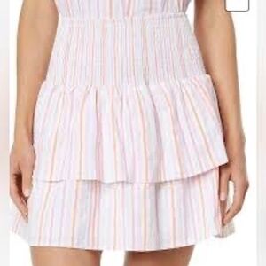 NEW Vineyard Vines Harbor Smocked Tiered Pastel Stripe Skirt‎ Size Small